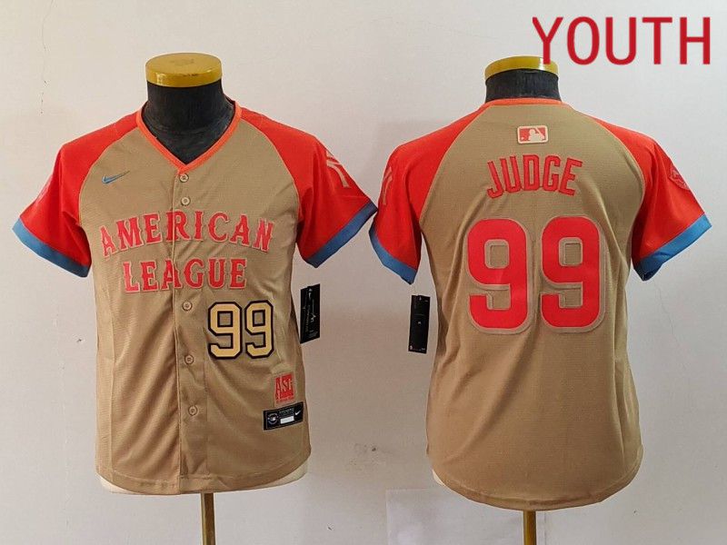Youth New York Yankees #99 Judge Orange All star 2024 Nike MLB Jersey style 5->customized nfl jersey->Custom Jersey